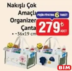 BABYCO NAKIŞLI ÇOK AMAÇLI ORGANİZER ÇANTA BABYCO NAKIŞLI ÇOK AMAÇLI ORGANİZER ÇANTA